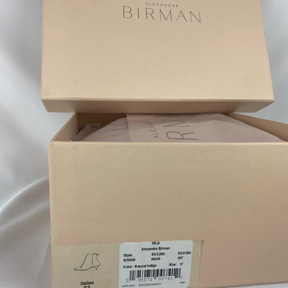 ❌SOLD❌Alexandre Birman Kittie Denim Bootie Sz 37 - Picture 15 of 16